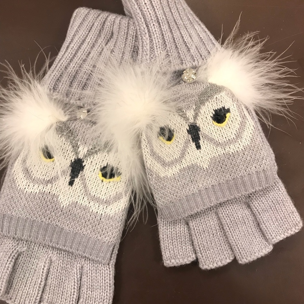 Kate spade ♠️ who me owl mittens